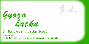 gyozo latka business card